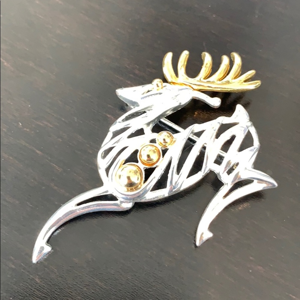 Reindeer Brooch